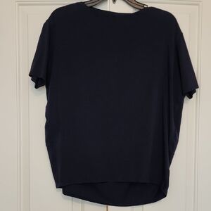 Lululemon Back In Action Short Sleeve Navy  T-shirt